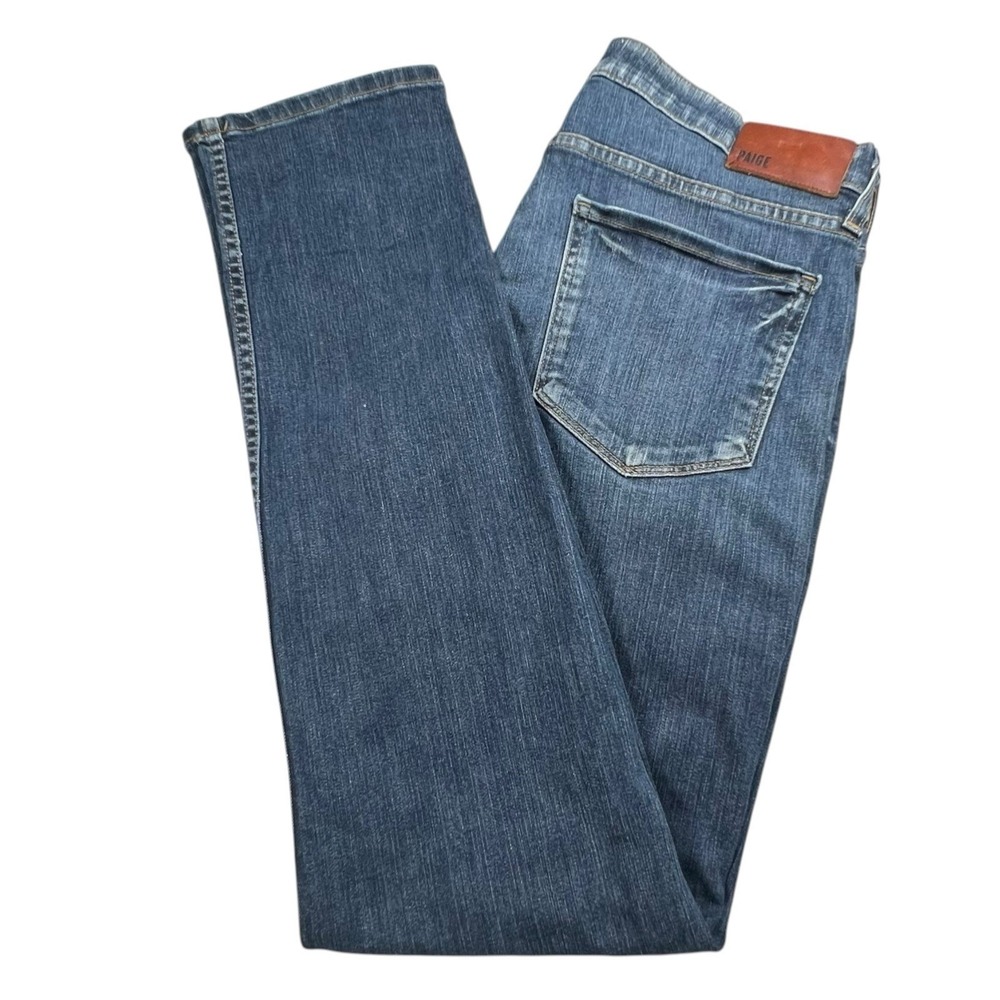 Paige Mens 32X32 Lennox Slim‎ Straight Fit Dark Wash Jeans